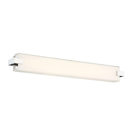 Dweled Bliss 28in LED Bathroom Vanity or Wall Light 3000K in Polished Nickel WS-796